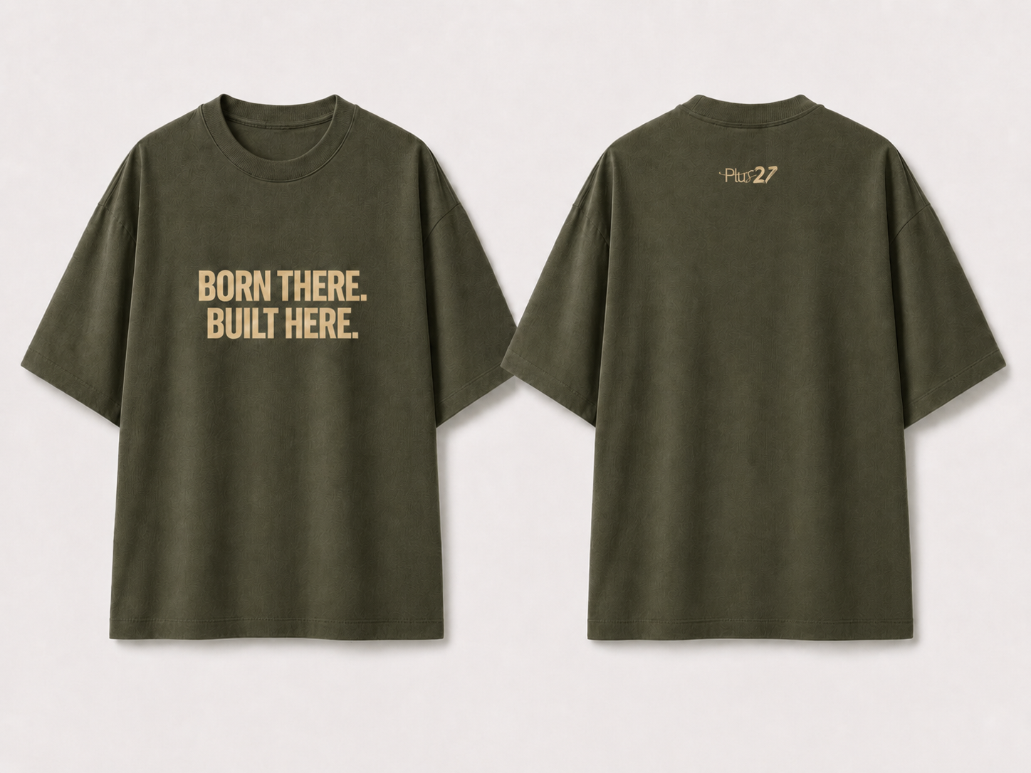 Born There, Built Here Oversized T-shirts