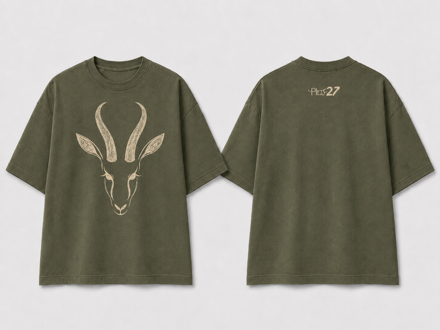 Big Bok Oversized T-shirts - Olive
